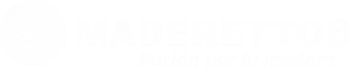 logo maderettos en blanco